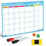 Magnetic Dry Erase Monthly / Daily Planner Board & Magnets Magnets 2 Color Choices